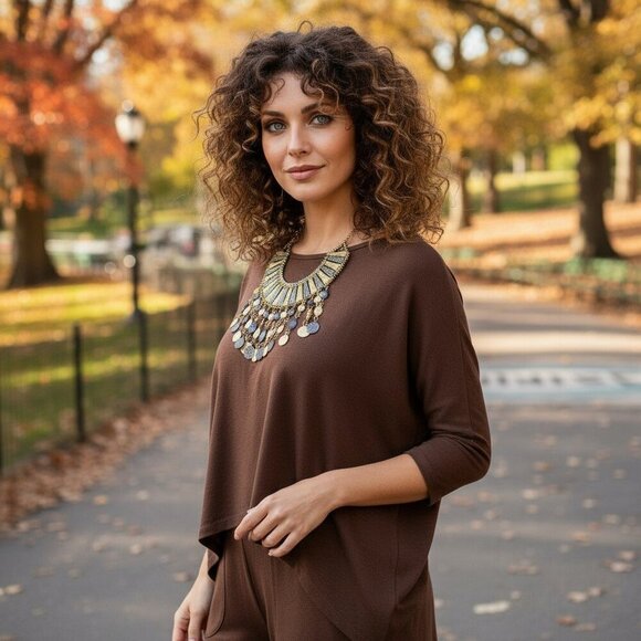 🆕️Indian Boho Chic Gold-Toned Statement Necklace | Artisan Masterpiece 🌿 - Picture 6 of 15